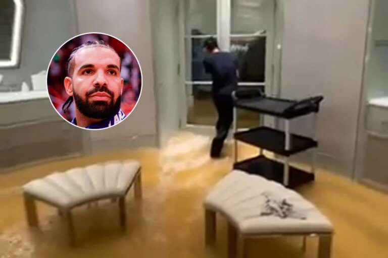 Massive Flooding At Drake's Toronto Mansion Captured On Video