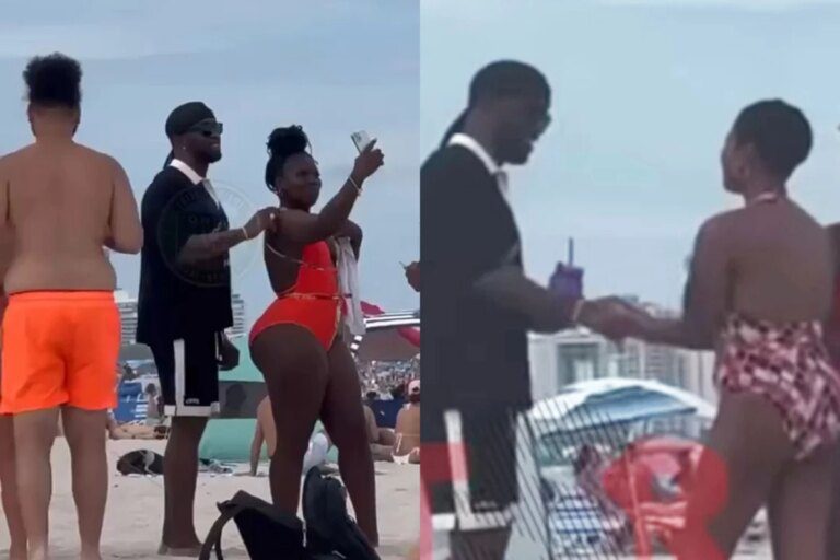 Diddy Was Spotted Posing With Female Fans On Miami Beach