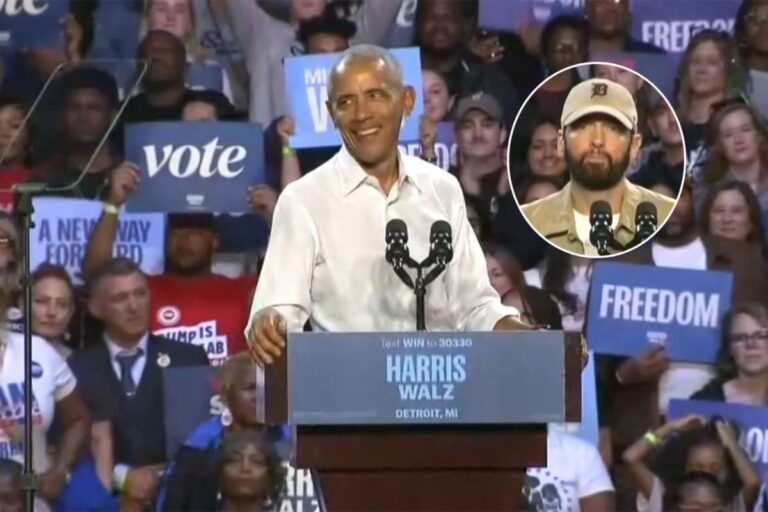 Barack Obama Sings Lyrics To Eminem's "lose Yourself" At Rally