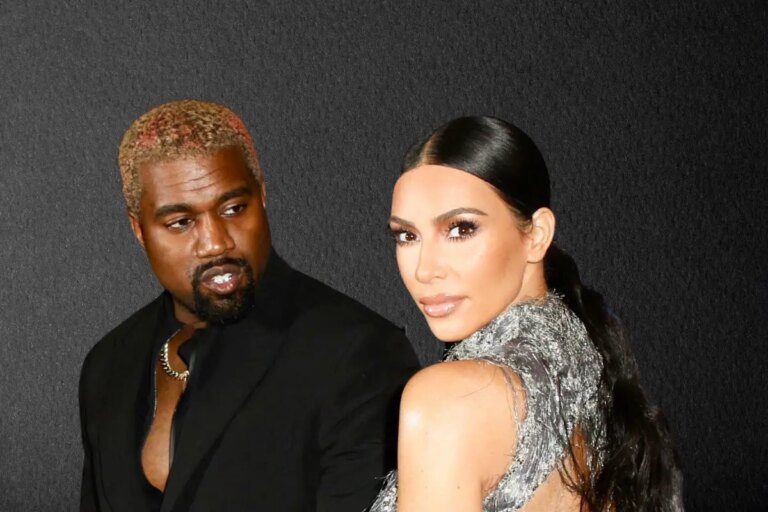 Kanye West and Kim Kardashian
