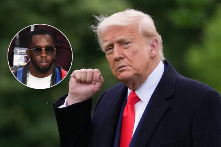 President trump opens doors to possible diddy pardon