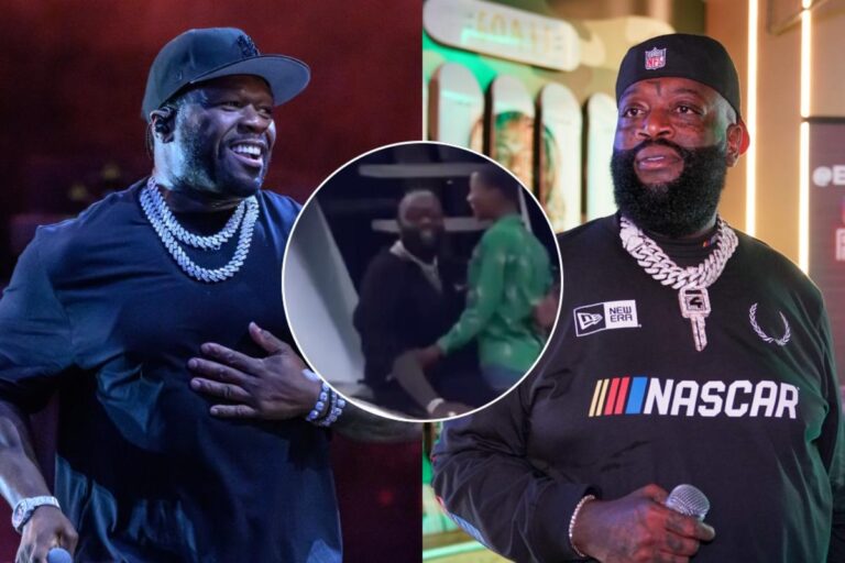 50 cent and rick ross beef accused of kissing a
