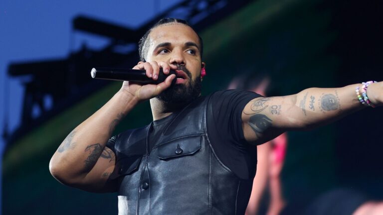 Drake Celebrates Hitting Number Two On Billboard Hot 100