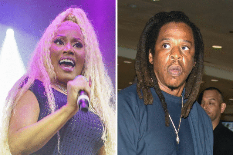 Nicki minaj savagely mocks jay z with pink wig ai pic