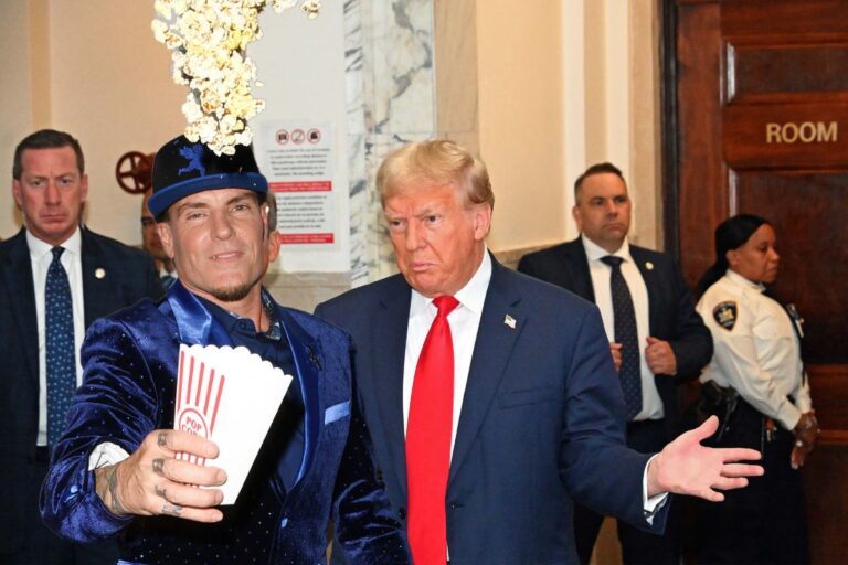 Donald Trump dances to rapper Vanilla Ice at Mar a Lago party