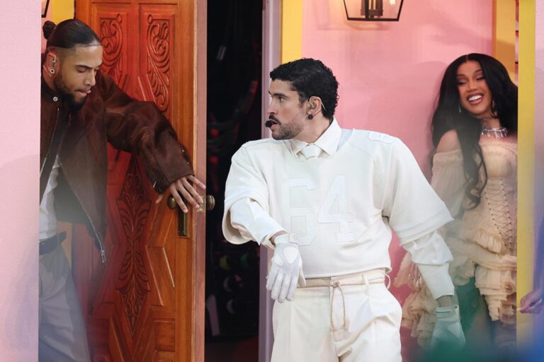 Cardi B dances at La Casita during Bad Bunny's Super