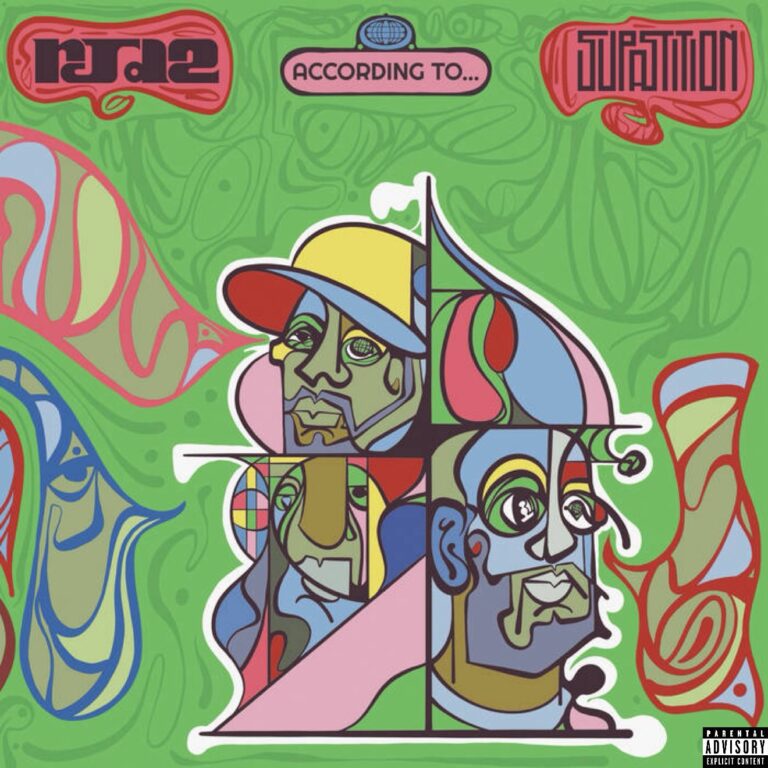 Supastition's fifth album "According to..." product. RJD2 combines the styles