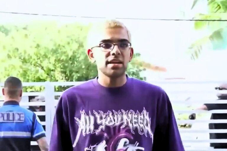 N3on beaten again on Melrose Avenue in Los Angeles