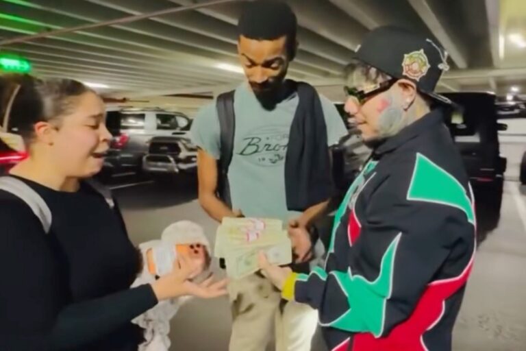 6ix9ine donates $25,000 to two recipient families