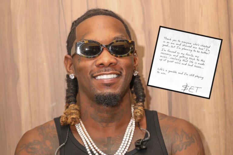After being discharged from the hospital, Offset shared information and
