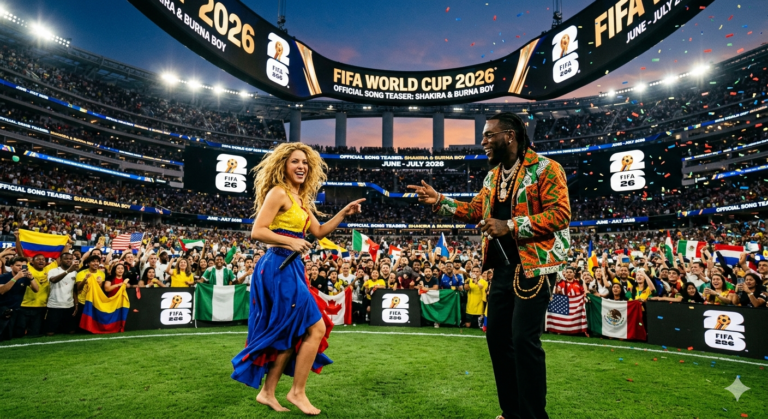 Shakira and Burna Boy Tease FIFA World Cup 2026 Song Gemini Generated Image yiaqy3yiaqy3yiaq