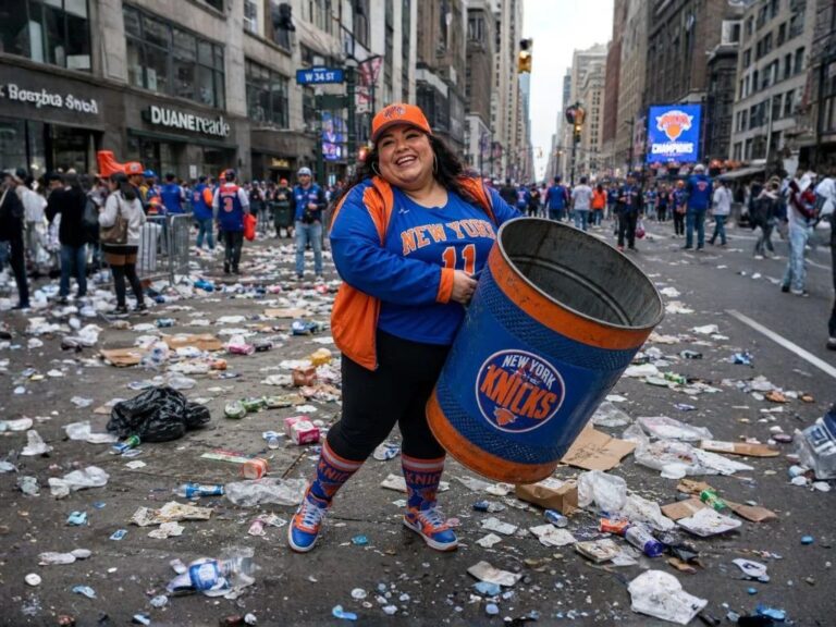 JPMorgan Chase executive fired after trash can stolen from Knicks