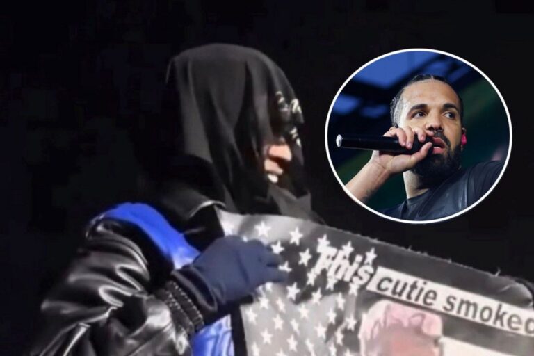 A$AP Rocky seems to be holding up a fan sign