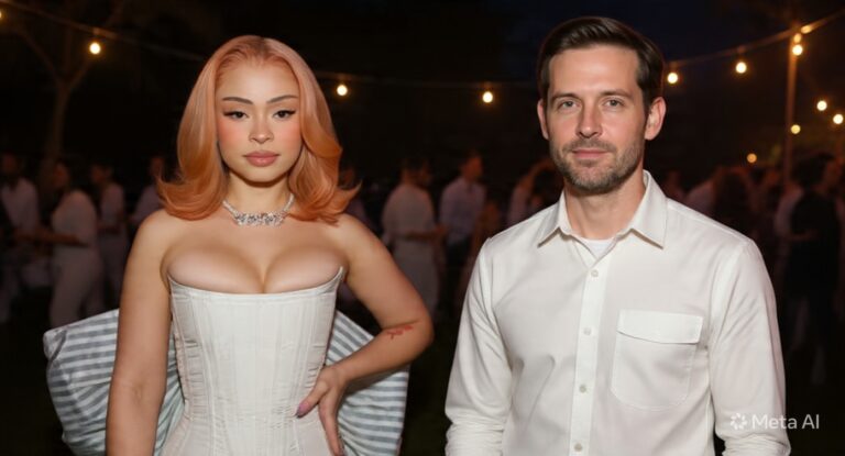Ice Spice & Tobey Maguire Kissing Rumors Explode After White Party Edited image f7938115