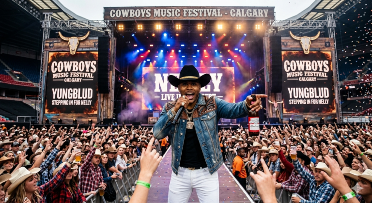 Nelly Stepping in for Yungblud at Cowboys Music Festival Image a241992b