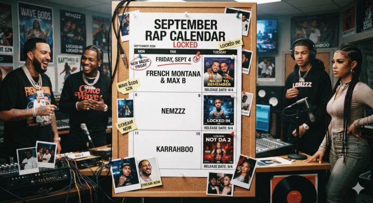 September Rap Calendar Locked With French Montana Max B Nemzzz And Karrahboo Image 75819a92