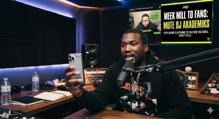 Meek Mill Tells Fans To Mute DJ Akademiks Over Lil Durk Trial Coverage Image 9de508f7